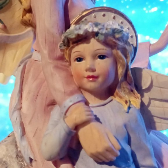 Rare Mother & Daughter Angel Figurine Demdaco Keepsake, Gift, Adoption, Sympathy - Picture 7 of 11